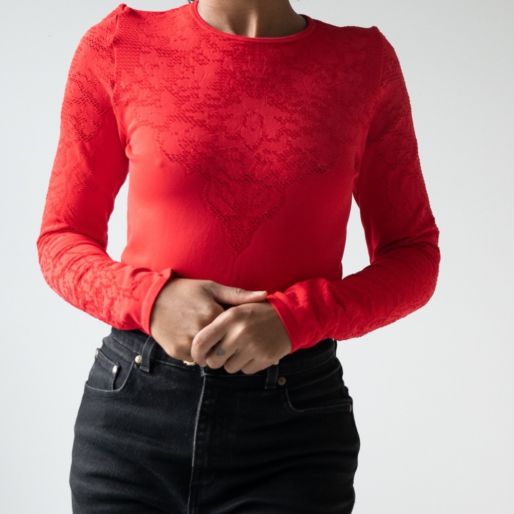 Fabletics Flora Seamless Long Sleeve Top